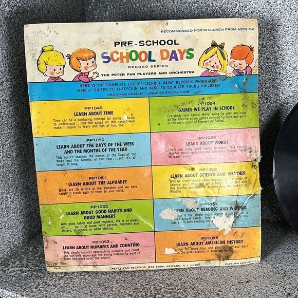 Vintage 1976 ‘School Days: Learn About The Alphabet’ 45 RPM Record - Picture 5 of 5